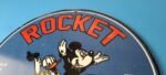 Vintage Rocket Gasoline Sign – Disney Mickey Mouse Gas Oil Pump Porcelain Sign - Image 8