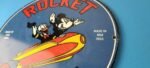 Vintage Rocket Gasoline Sign – Disney Mickey Mouse Gas Oil Pump Porcelain Sign - Image 9