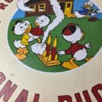 Vintage Rocket Motor Oil Sign – Donald Duck Gas Station Pump Porcelain Sign - Image 4