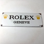 Vintage Rolex Luxury Watches Porcelain Sign – Geneve General Store Gas Pump Sign - Image 15