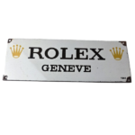 Vintage Rolex Luxury Watches Porcelain Sign – Geneve General Store Gas Pump Sign - Image 2