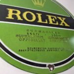 Vintage Rolex Luxury Watches Porcelain Sign – Submariner Store Gas Pump Sign - Image 11
