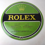 Vintage Rolex Luxury Watches Porcelain Sign – Submariner Store Gas Pump Sign - Image 15