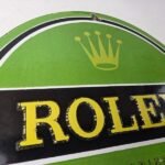 Vintage Rolex Luxury Watches Porcelain Sign – Submariner Store Gas Pump Sign - Image 5