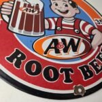 Vintage Root Beer Sign – A&W Beverage Old Fashion Porcelain Collection Ad Sign - Image 11