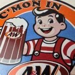 Vintage Root Beer Sign – A&W Beverage Old Fashion Porcelain Collection Ad Sign - Image 3