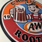 Vintage Root Beer Sign – A&W Beverage Old Fashion Porcelain Collection Ad Sign - Image 6