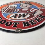 Vintage Root Beer Sign – A&W Beverage Old Fashion Porcelain Collection Ad Sign - Image 10