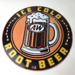 Vintage Root Beer Sign – A&W Ice Cold Mug Soda Porcelain Gas Pump Sign - Image 15