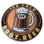 Vintage Root Beer Sign – A&W Ice Cold Mug Soda Porcelain Gas Pump Sign