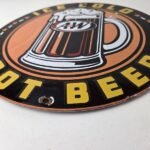 Vintage Root Beer Sign – A&W Ice Cold Mug Soda Porcelain Gas Pump Sign - Image 10