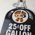 Vintage Root Beer Sign – A&W Old Fashioned Beverage Soda Jug Gas Pump Sign - Image 3
