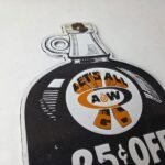 Vintage Root Beer Sign – A&W Old Fashioned Beverage Soda Jug Gas Pump Sign - Image 5