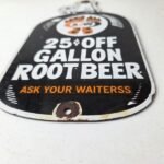 Vintage Root Beer Sign – A&W Old Fashioned Beverage Soda Jug Gas Pump Sign - Image 10