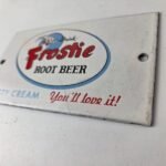 Vintage Root Beer Sign – Frostie Old Fashioned Beverage Piggly Gas Oil Pump Sign - Image 13