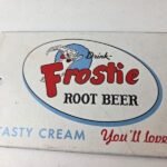 Vintage Root Beer Sign – Frostie Old Fashioned Beverage Piggly Gas Oil Pump Sign - Image 3