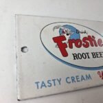 Vintage Root Beer Sign – Frostie Old Fashioned Beverage Piggly Gas Oil Pump Sign - Image 5