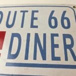 Vintage Route 66 Porcelain Sign – Coca Cola Gas Pump Soda Diner Sign - Image 4