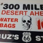 Vintage Route 66 Sign – Buz's Gas Station Desert Porcelain Sign - Image 3