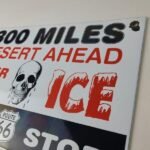 Vintage Route 66 Sign – Buz's Gas Station Desert Porcelain Sign - Image 6