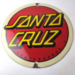 Vintage Santa Cruz Skateboards Logo Porcelain Signs – Classic Skateboard Signs - Image 15