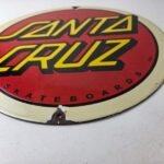Vintage Santa Cruz Skateboards Logo Porcelain Signs – Classic Skateboard Signs - Image 10