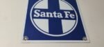 Vintage Santa Fe Sign – Trains Railroad Porcelain Gas Pump Grand Canyon Sign - Image 7