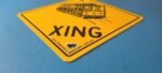 Vintage SFO Municipal Railway Sign – XING Trains Railway Porcelain Gas Pump Sign - Image 11
