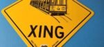 Vintage SFO Municipal Railway Sign – XING Trains Railway Porcelain Gas Pump Sign - Image 12