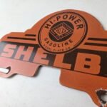 Vintage Shelby Sign Topper – Gas Power Auto Car Porcelain License Plate Topper - Image 12