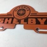 Vintage Shelby Sign Topper – Gas Power Auto Car Porcelain License Plate Topper - Image 4