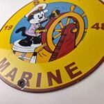 Vintage Shell Gasoline Sign – Felix Gas Pump Service Automobile Motor Oil Sign - Image 14
