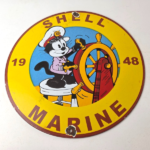 Vintage Shell Gasoline Sign – Felix Gas Pump Service Automobile Motor Oil Sign - Image 15