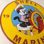 Vintage Shell Gasoline Sign – Felix Gas Pump Service Automobile Motor Oil Sign - Image 6