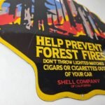 Vintage Shell Gasoline Sign – Forest Service Porcelain Gas Pump Plate Sign - Image 11