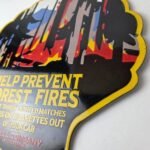 Vintage Shell Gasoline Sign – Forest Service Porcelain Gas Pump Plate Sign - Image 13