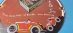 Vintage Shell Gasoline Sign – Free Motoring Gas Oil Pump Plate Porcelain Sign - Image 12