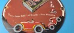 Vintage Shell Gasoline Sign – Free Motoring Gas Oil Pump Plate Porcelain Sign - Image 4