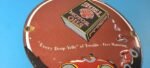 Vintage Shell Gasoline Sign – Free Motoring Gas Oil Pump Plate Porcelain Sign - Image 6