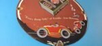 Vintage Shell Gasoline Sign – Free Motoring Gas Oil Pump Plate Porcelain Sign - Image 7