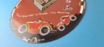 Vintage Shell Gasoline Sign – Free Motoring Gas Oil Pump Plate Porcelain Sign - Image 10