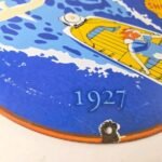 Vintage Shell Gasoline Sign – Marine Boat Porcelain Gas Pump Advertising Sign - Image 11