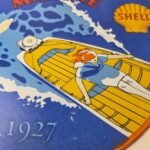 Vintage Shell Gasoline Sign – Marine Boat Porcelain Gas Pump Advertising Sign - Image 4
