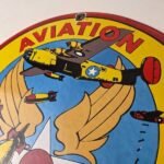 Vintage Shell Gasoline Sign – Military Navy War Bombs Gas Pump Porcelain Sign - Image 12