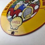 Vintage Shell Gasoline Sign – Old Automobile Gas Oil Pump Porcelain Sign - Image 14