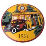 Vintage Shell Gasoline Sign – Shell Clam Gas Car Pump Porcelain Sign - Image 2