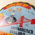 Vintage Shell Gasoline Sign – Treasure Island Gas Pump Station Ad Porcelain Sign - Image 12