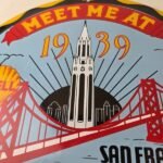 Vintage Shell Gasoline Sign – Treasure Island Gas Pump Station Ad Porcelain Sign - Image 3