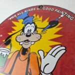 Vintage Sherwin Williams Paint Sign – Porcelain Goofy Hardware Store Gas Sign - Image 12