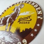 Vintage Shiner Beer Sign – Independent Beverage Gas Station Porcelain Sign - Image 13